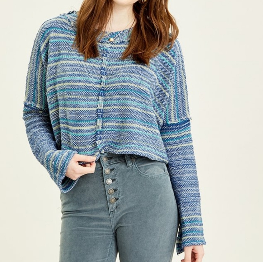 Free People | Catalina Cropped Sweater - Picture 2 of 9